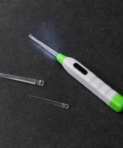 5-in-1 LED Flashlight Earpick with Interchangeable Transp…