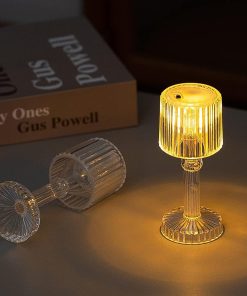 Mini Acrylic LED Desk Lamps Table Lamp Portable…