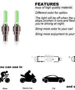 LED Flash Light lamp tyre Wheel Valve Sealing…