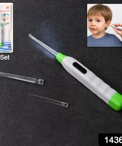 5-in-1 LED Flashlight Earpick with Interchangeable Transp…