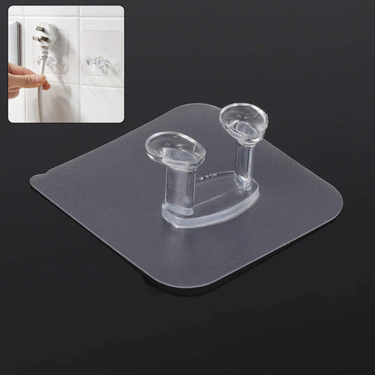 Transparent Self-Adhesive Wall Hook Waterproof & Oil-…
