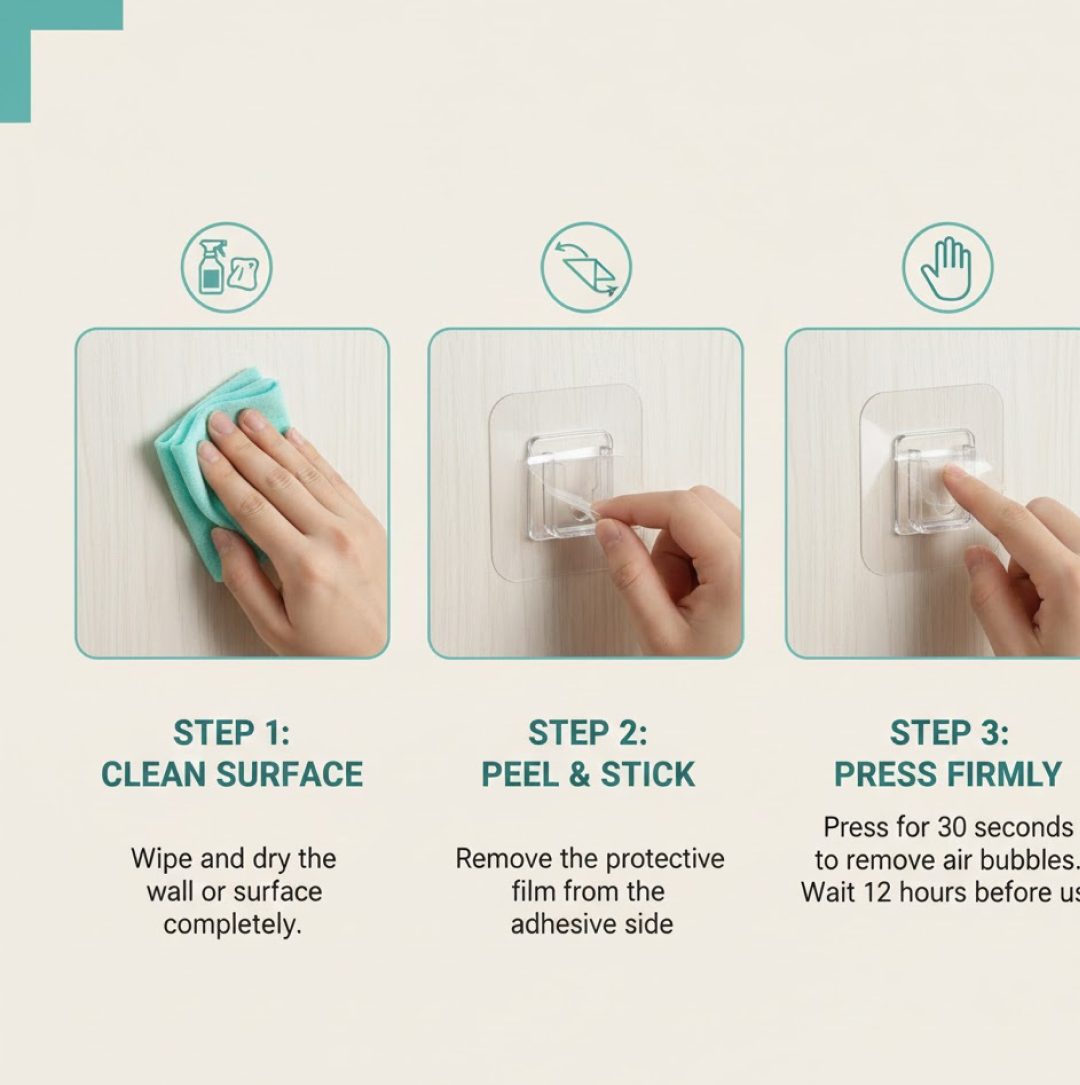 Transparent Adhesive Male Hook Used For Hanging Various…