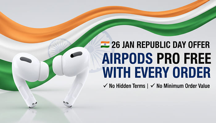 26jan Offer Airpod Pro Free With Every Orders