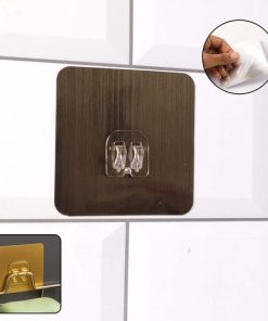 Self-Adhesive Heavy-Duty Plastic Wall Hook – 1 Pc…