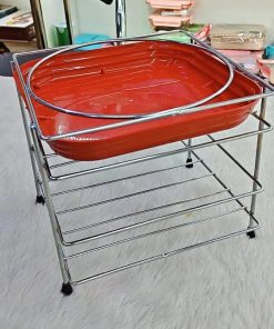 Matka Stand S.S. 2 Tier With Plastic Plate