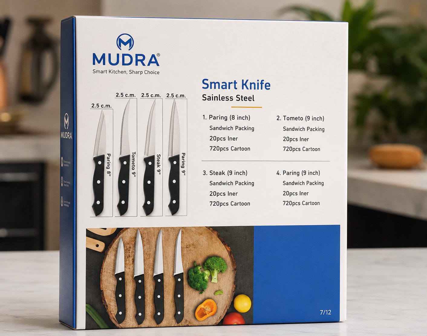 knife smart rivet paring (9 inch)