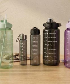 Bottle Motivational 3 pcs set transparant