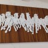Wooden Wall Frame 7 Horse MDF with Aacrylic