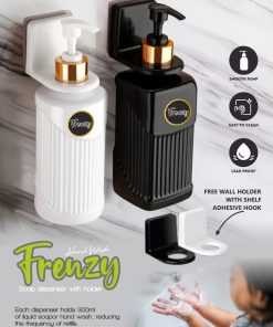 Soap Dispenser Frenzy With Holder Square (Polipack)