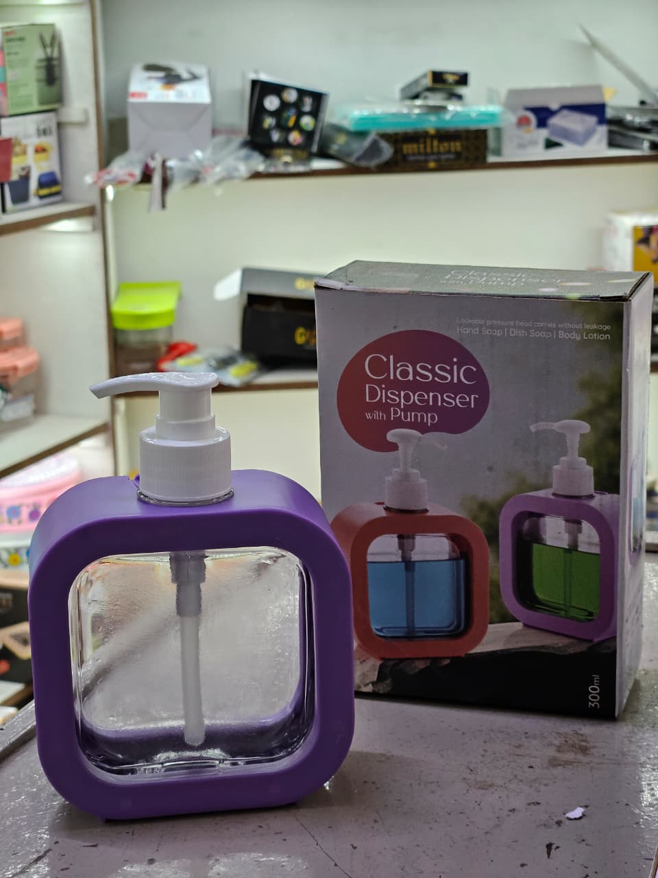 Soap Dispenser Liquid Square (Box-Pack)
