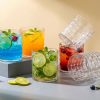 Glass Square Shape 6pcs Set Polipack