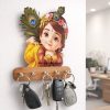 Key Stand Sleeping Krishna With Hook (6*8inch)