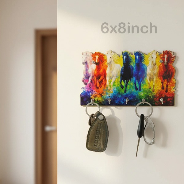 Key Stand 7 Horse With Hook (6*8inch)
