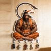 Lord HanumanjI Wooden Printed Key holder