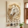 3d Horse Printed Wooden key Stand