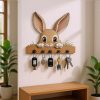 Rabbit Wooden Key Holder